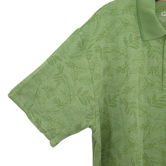 Cabelas Lakeside Beach Mountain Side Tropic Polo Shirt Mens L Short Sleeve NEW - Picture 5 of 13